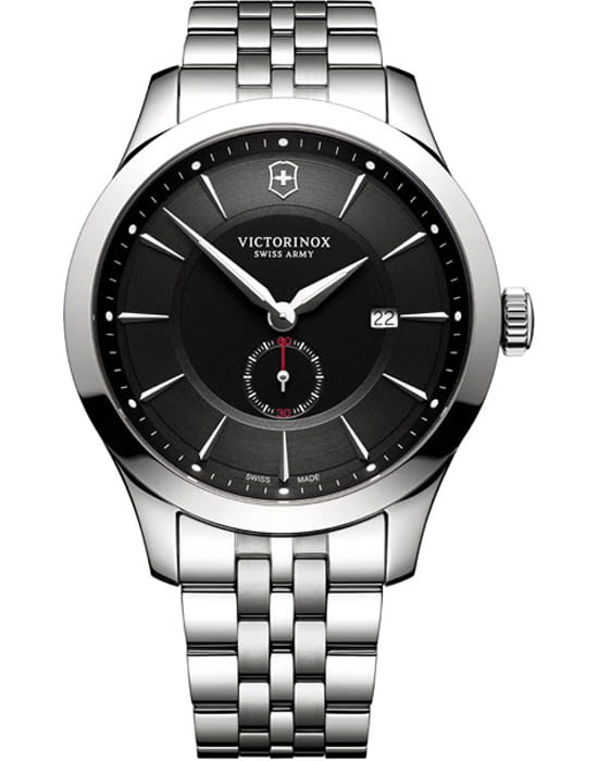 Victorinox Victorinox Alliance 241762  241762 кварцевые мужские часы черный циферблат, браслет нержавеющая сталь 316l — вид спереди