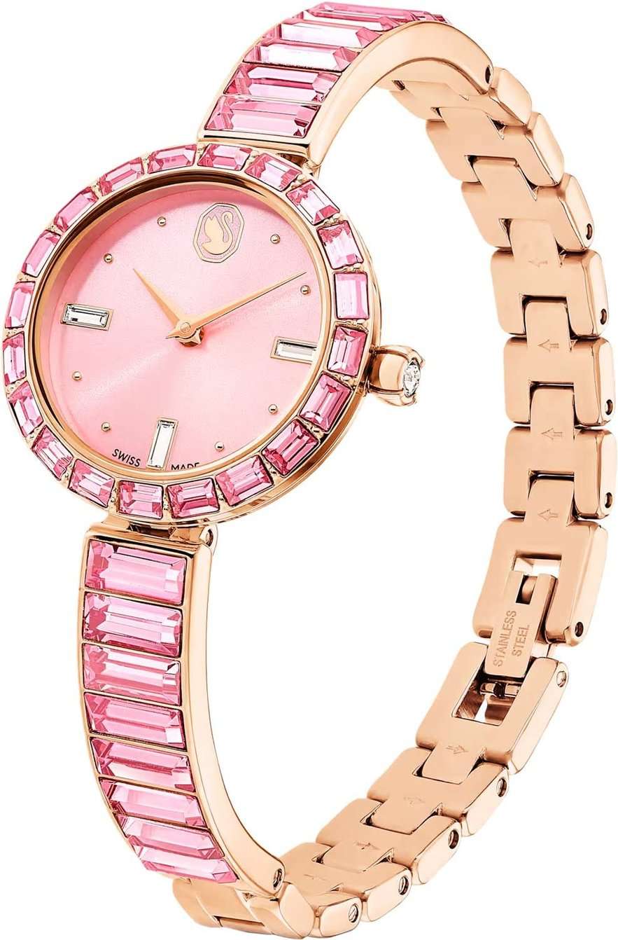 Swarovski Swarovski Matrix Bangle 5679890,  швейцария женские часы на браслете нержавеющая сталь с pvd-покрытием боковой вид