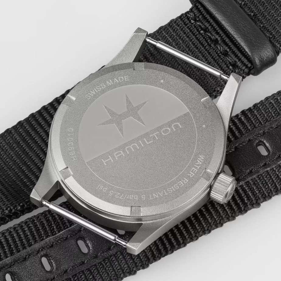 Hamilton Hamilton Khaki Field Quartz 33mm H69301430  - задняя крышка сталь корпуса, швейцария часы