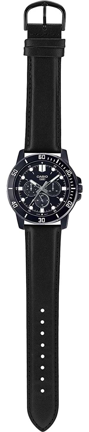 Casio Casio Collection MTP-VD300BL-1E мужские часы черный циферблат на запястье