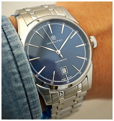 Hamilton Hamilton American Classic Spirit of Liberty Auto H42415141 мужские часы синий циферблат на запястье
