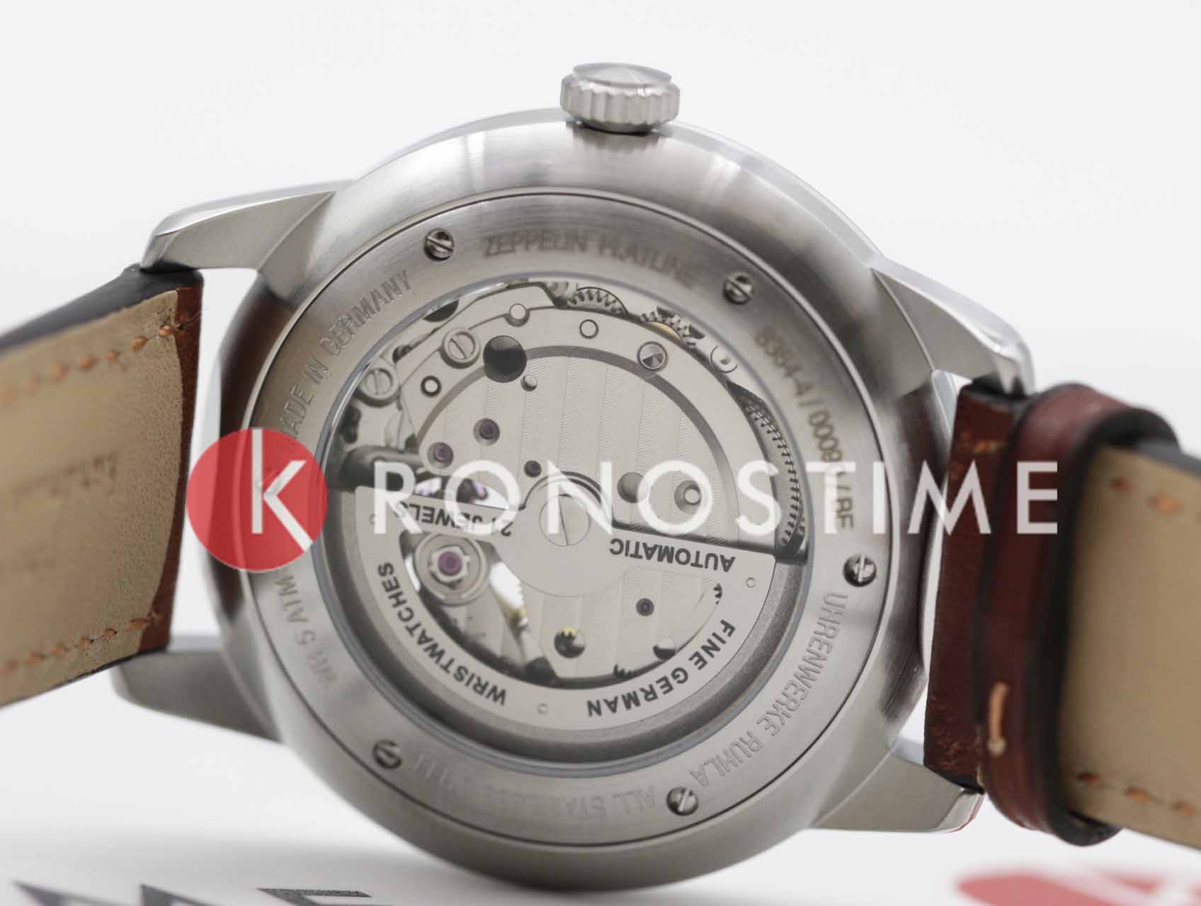 Zeppelin Zeppelin Flatline 83644 механические мужские часы часы крупный план зеленый циферблата