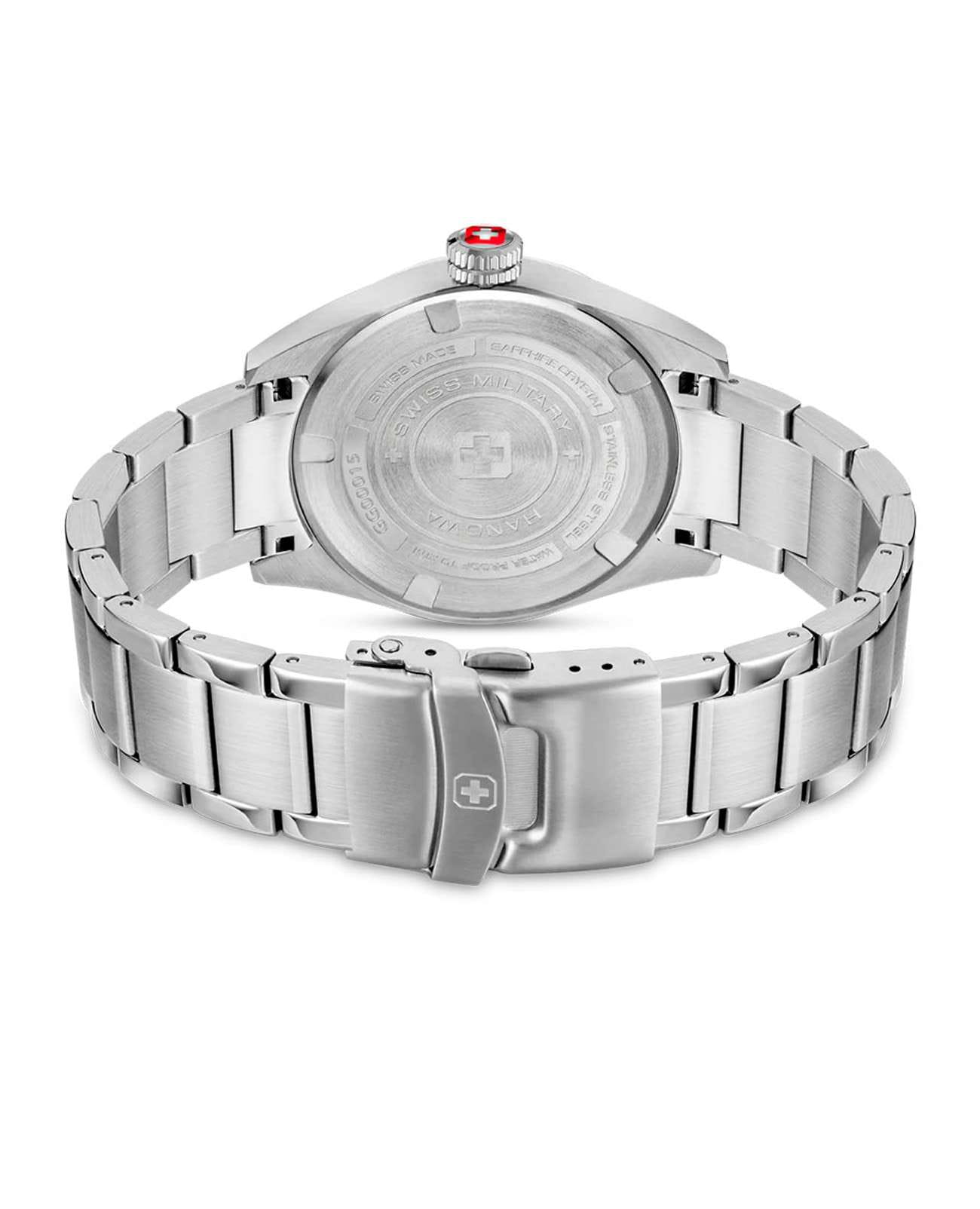 Swiss Military Hanowa Swiss Military Hanowa Greyhound SMWGG0001503 кварцевые мужские часы часы крупный план черный циферблата