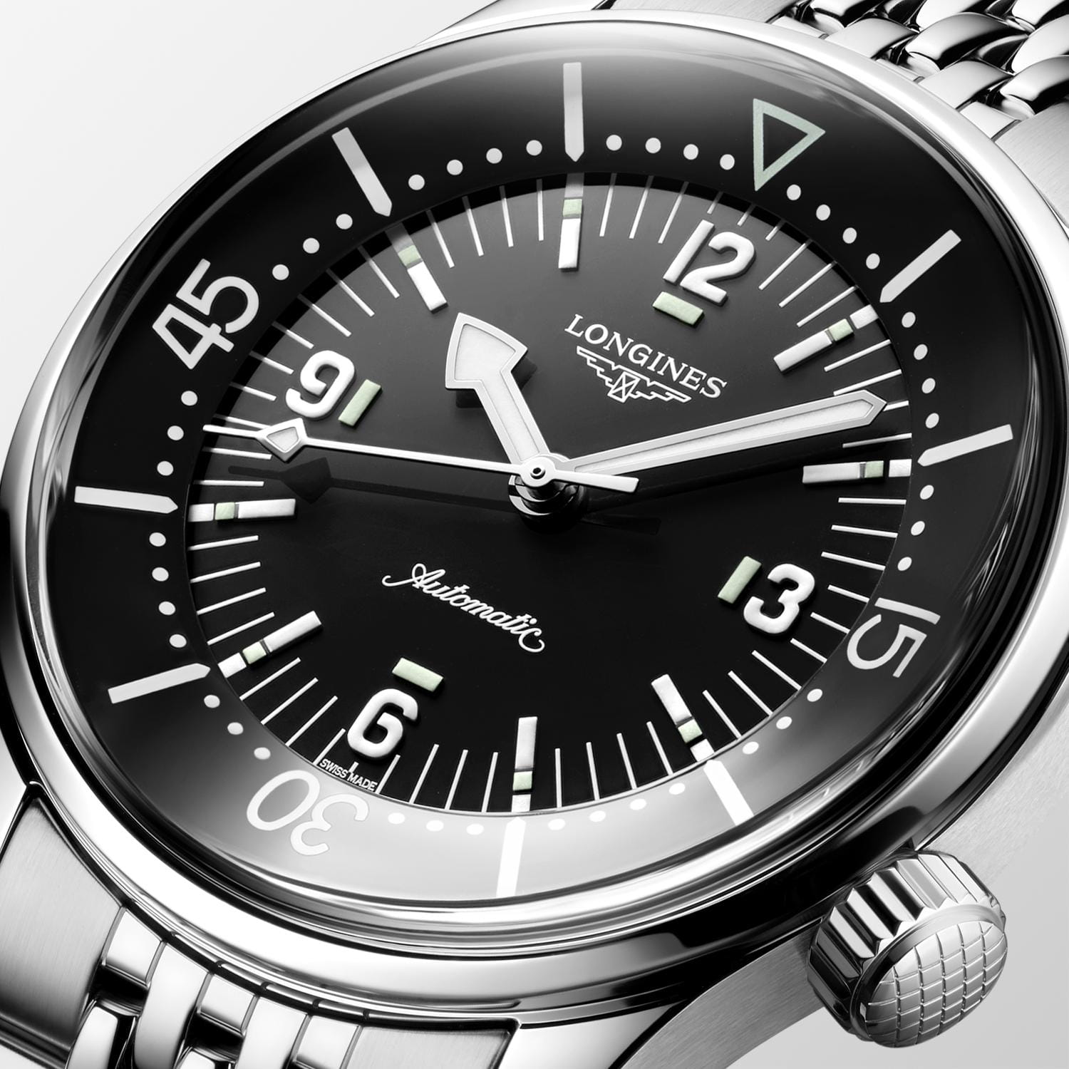 Longines Longines Legend Diver L3.764.4.50.6 , наручные мужские часы фото под углом