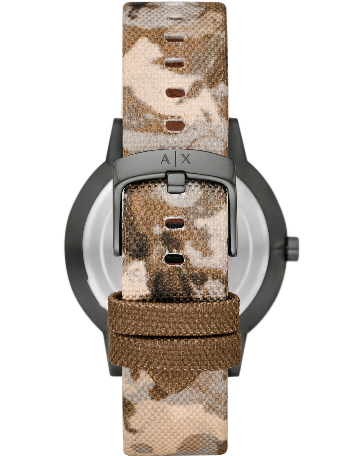 Armani Exchange Armani Exchange Cayde AX2753,  италия мужские часы на браслете кожа + текстиль боковой вид