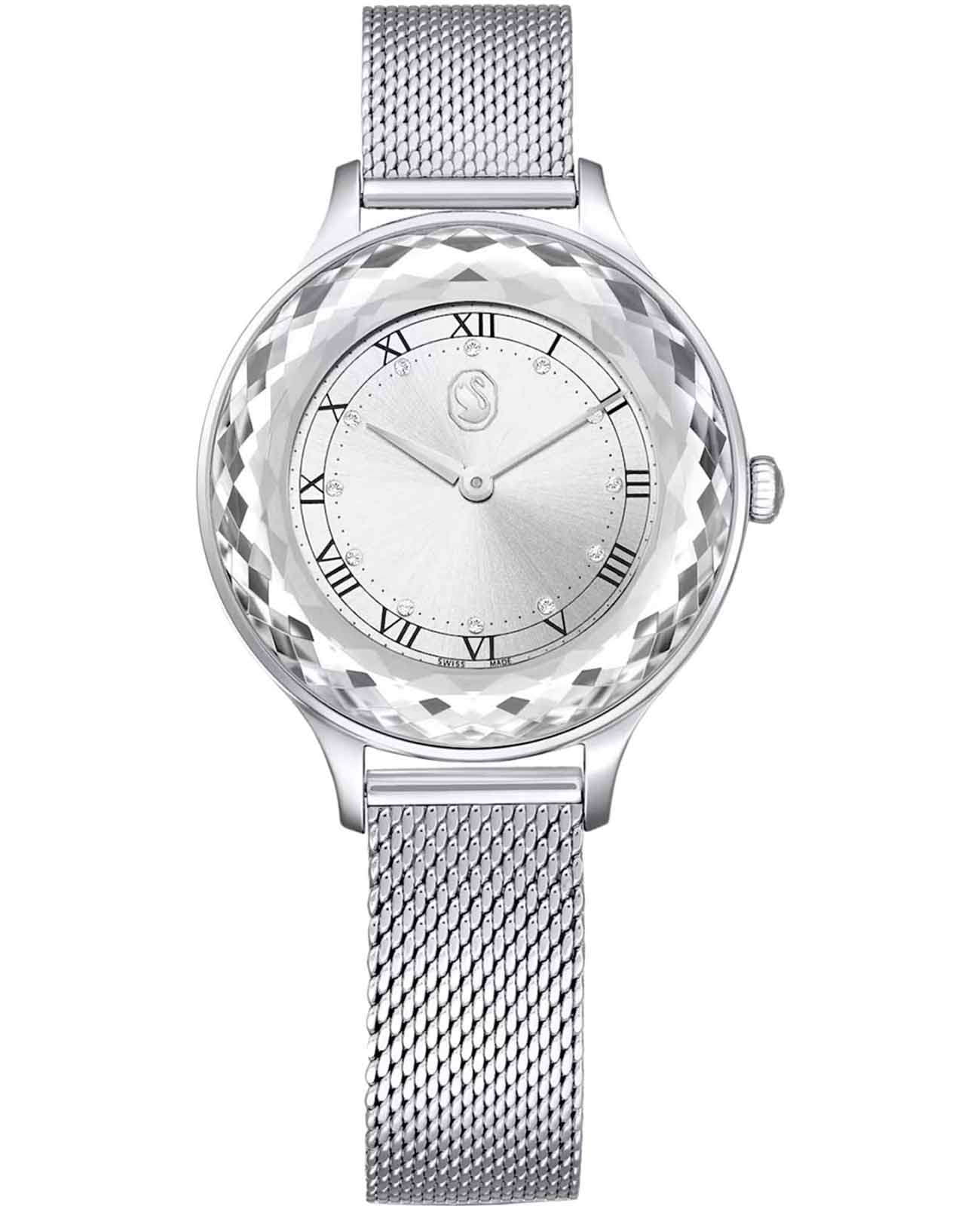 Swarovski Swarovski Octea Nova 5650039  5650039 кварцевые женские часы серебристый циферблат, браслет нержавеющая сталь — вид спереди