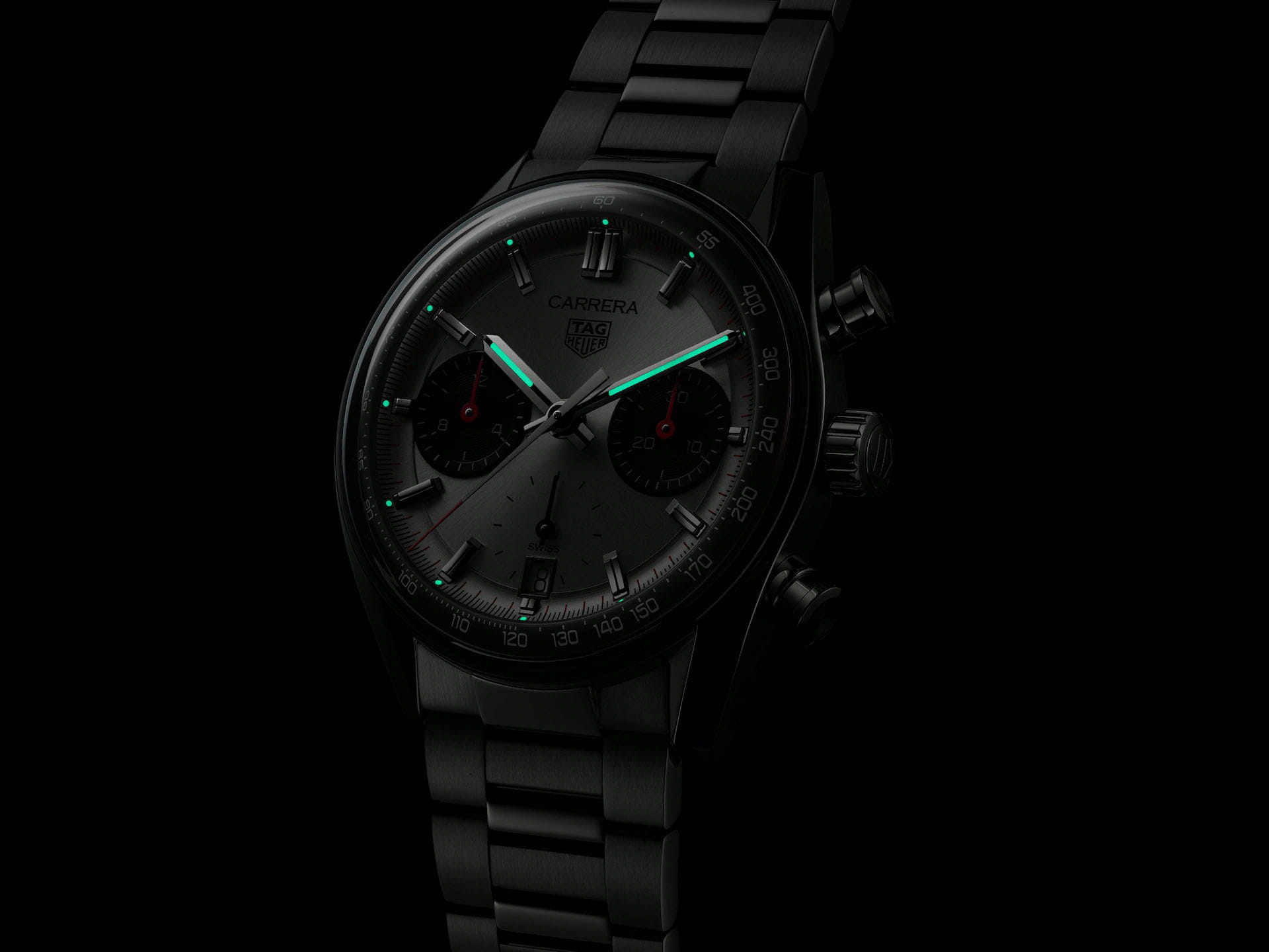 TAG Heuer TAG Heuer Carrera Chronograph CBS2216.BA0041 мужские часы серебристый циферблат на запястье