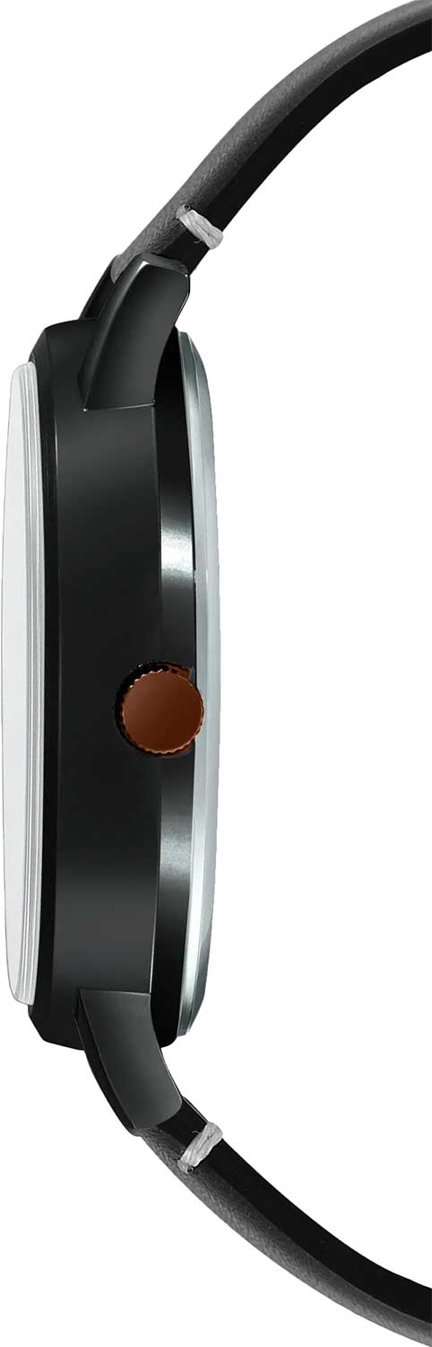 Casio Casio Collection MTP-B120BL-1A, collection япония мужские часы на браслете кожаный боковой вид