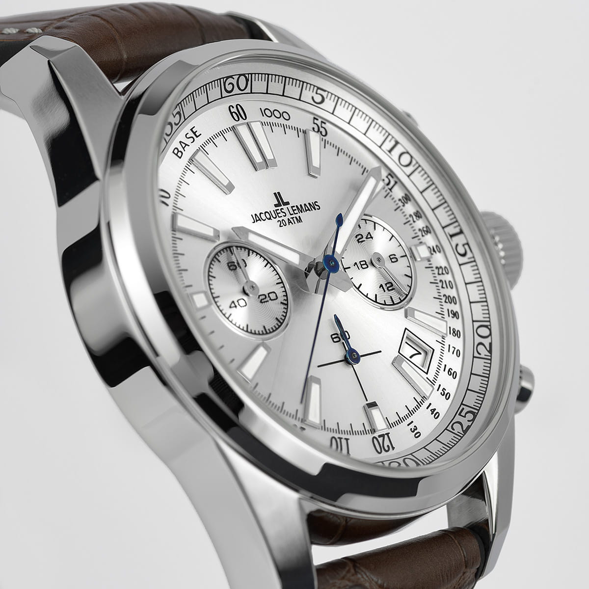 Jacques Lemans 1-2117B мужские часы застежка крупным планом