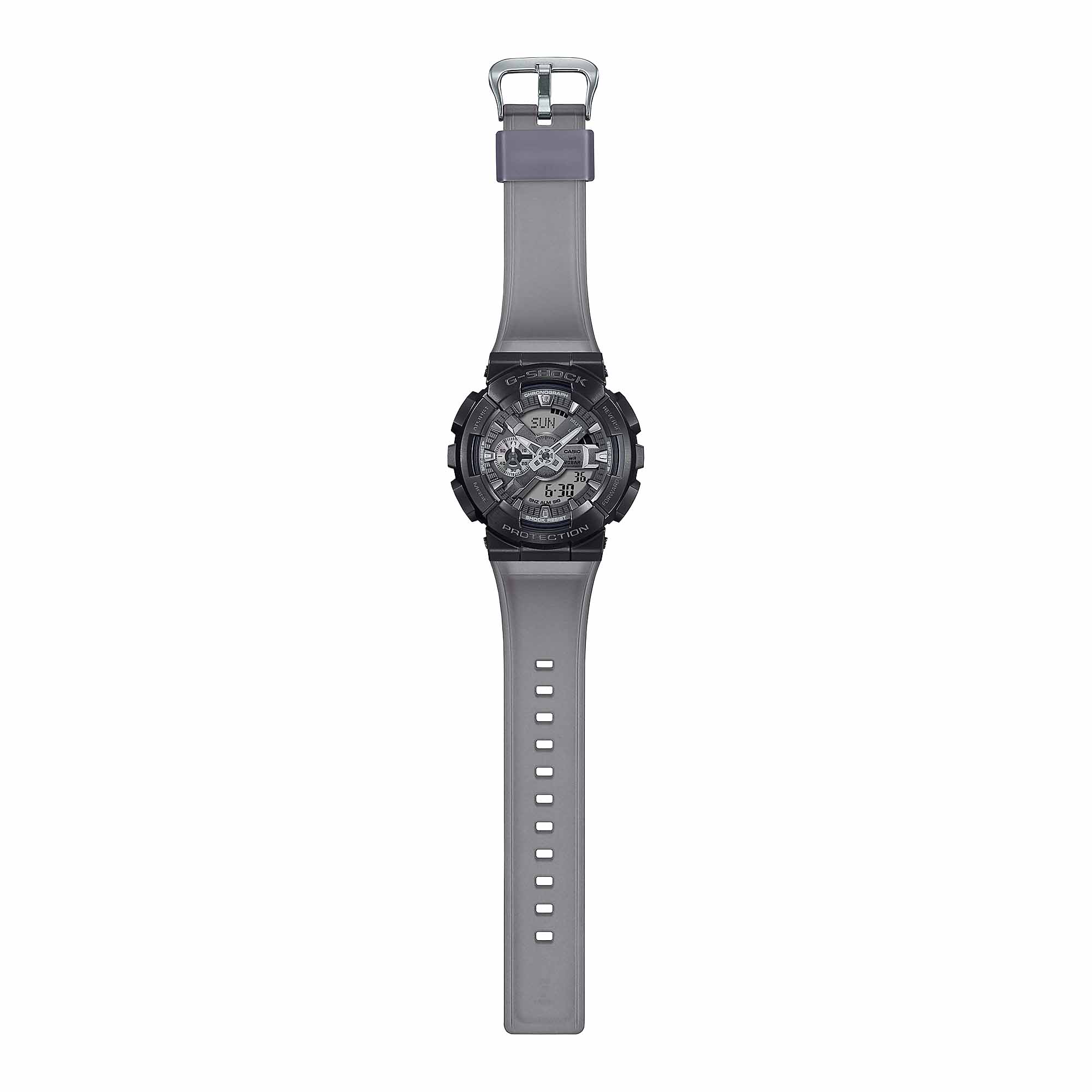 Casio Casio G-Shock GM-110MF-1ADR (GM-110MF-1A) электронные мужские часы часы крупный план серый циферблата