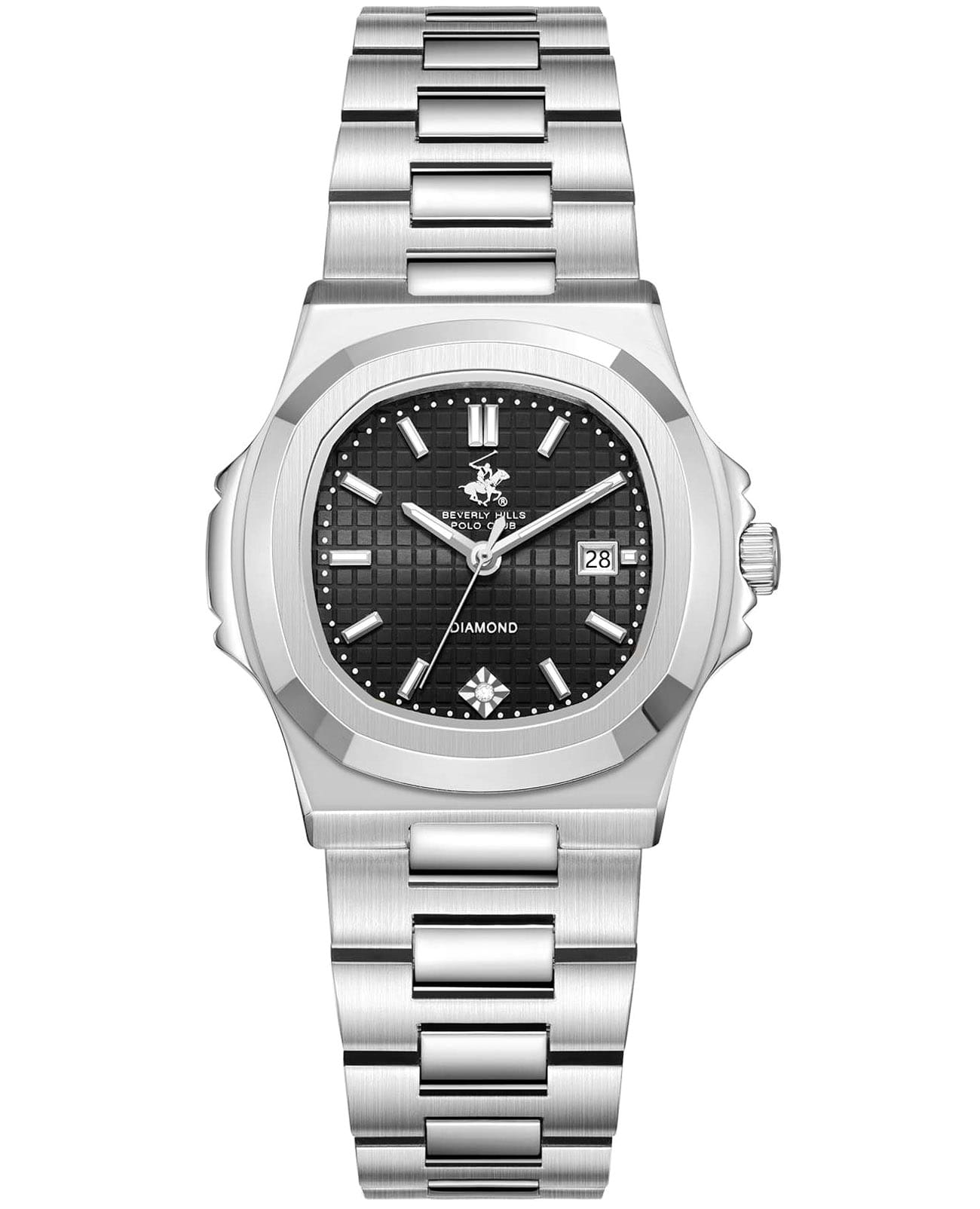 Beverly Hills Polo Club Beverly Hills Polo Club BP3780X.350  BP3780X.350 кварцевые женские часы черный циферблат, браслет нержавеющая сталь — вид спереди