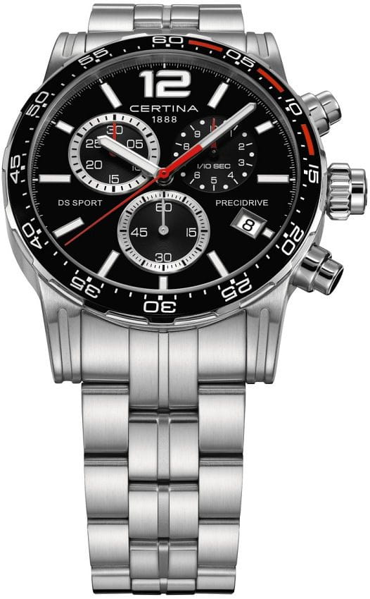 Оригинальные часы Certina Certina DS Sport Chronograph 1/10 sec C027.417.11.057.02 кварцевые калибр механизма g10.212 aa precidrive общий вид