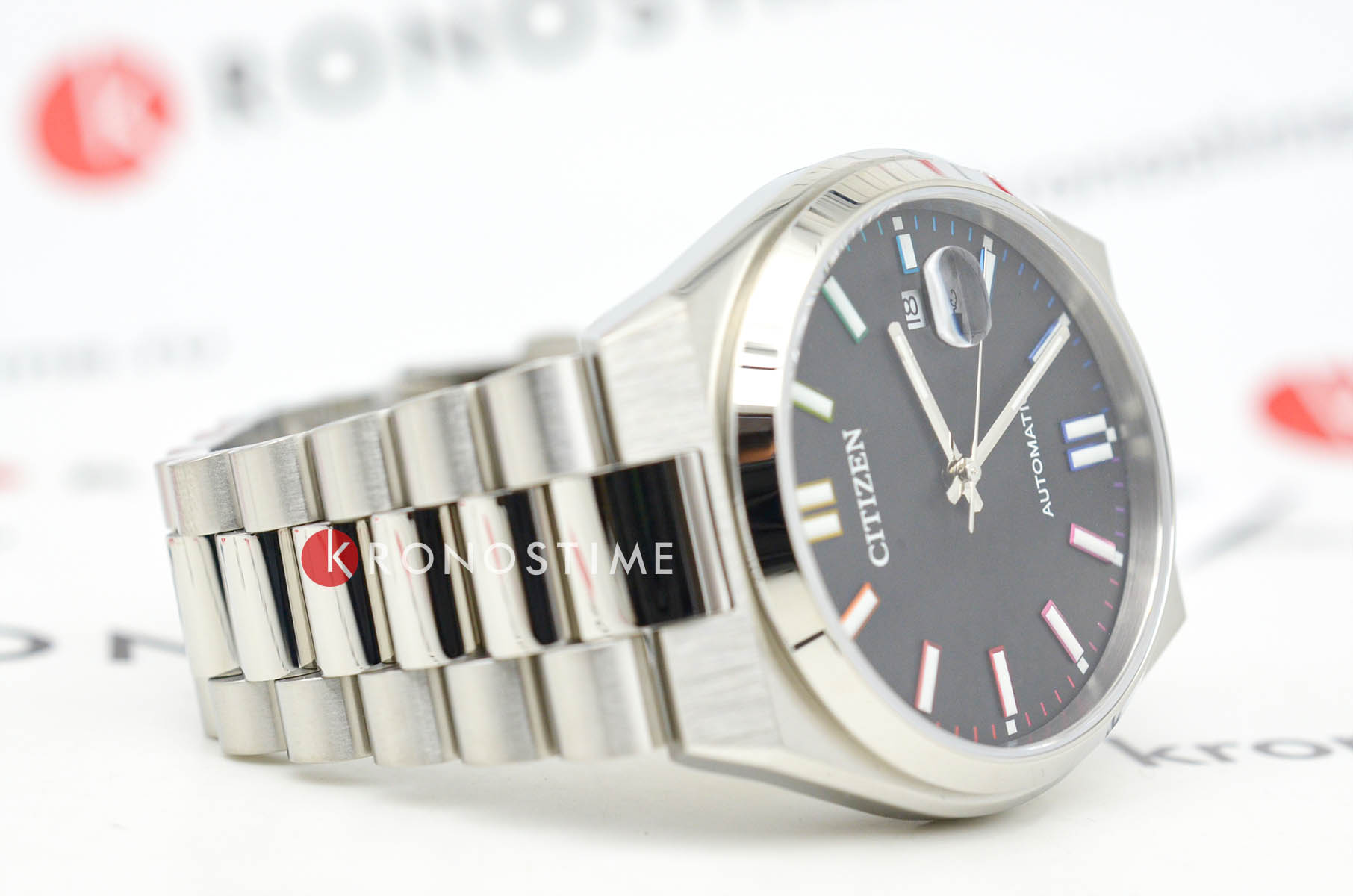 Citizen Citizen Tsuyosa NJ0151-53E мужские часы черный циферблат на запястье