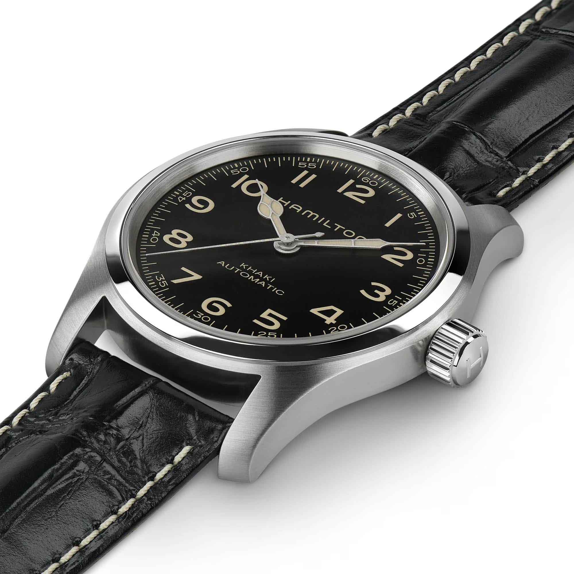 Hamilton Hamilton Khaki Field Murph Auto 42MM Bracelet Bundle H70605732 , наручные мужские часы фото под углом