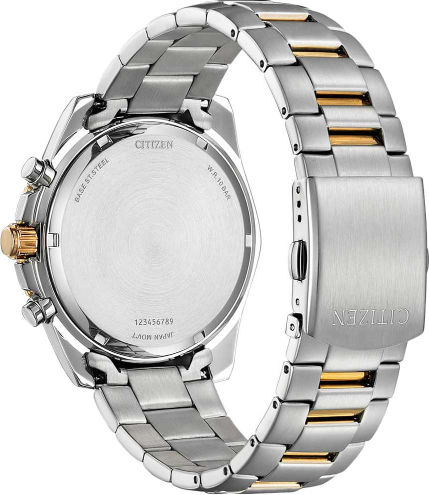 Citizen Citizen Chronograph AN8206-53L, chronograph citizen япония мужские часы на браслете нержавеющая сталь с ip-покрытием боковой вид