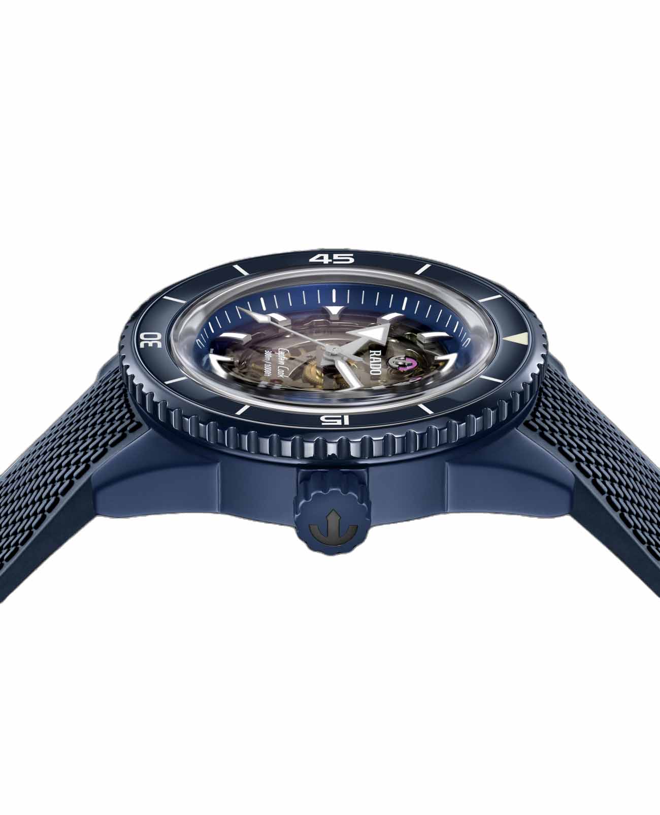 Оригинальные часы Rado Rado Captain Cook High-Tech Ceramic R32153209 механические калибр механизма  общий вид