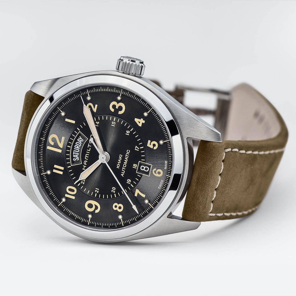 Hamilton Hamilton Khaki Field Day Date H70505833  - задняя крышка металл сталь корпуса, швейцария часы