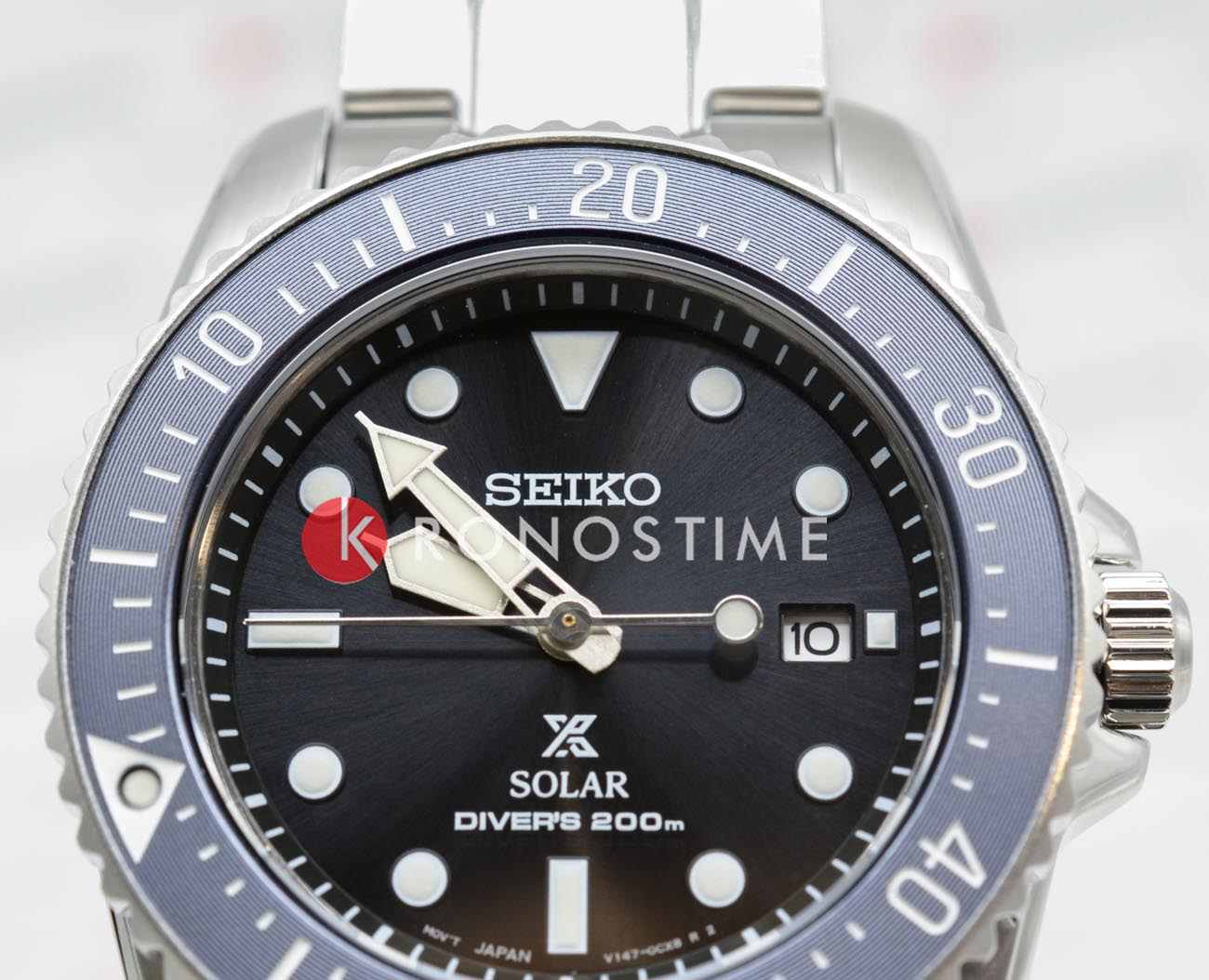 Seiko Seiko Prospex SNE569P1, prospex япония мужские часы на браслете нержавеющая сталь боковой вид
