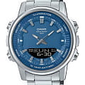 Casio Casio Collection AMW-880D-2A1VDF (AMW-880D-2A1)  AMW-880D-2A1 кварцевые мужские часы  синий циферблат, браслет нержавеющая сталь — вид спереди