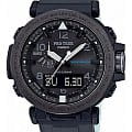 Casio Casio Pro Trek PRG-650Y-1E PRG PRG-650Y-1E кварцевые мужские часы  черный циферблат, браслет пластик — вид спереди